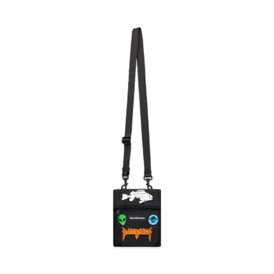 BALENCIAGA Explorer Pouch With Strap "Black"