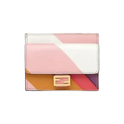 FENDI Nappa Leather Card Case "White"