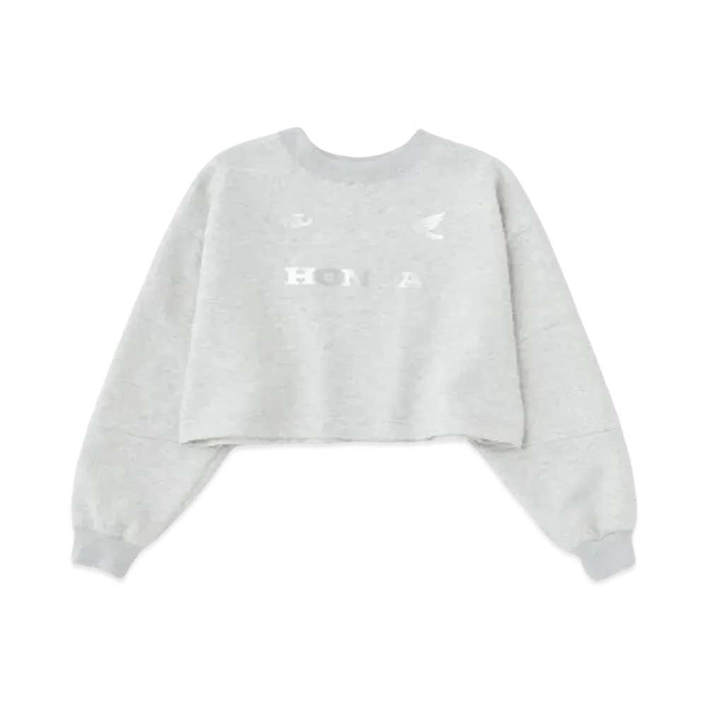 MOUSSY x HONDA Cropped Racing Pullover "Titanium Gray"