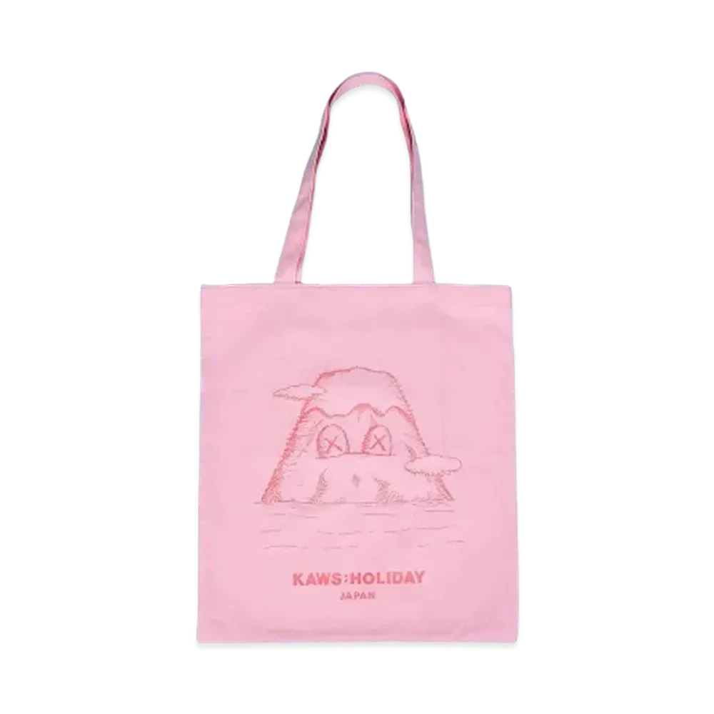 KAWS HOLIDAY Japan Tote Bag "Pink"