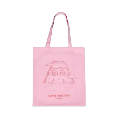KAWS HOLIDAY Japan Tote Bag "Pink"