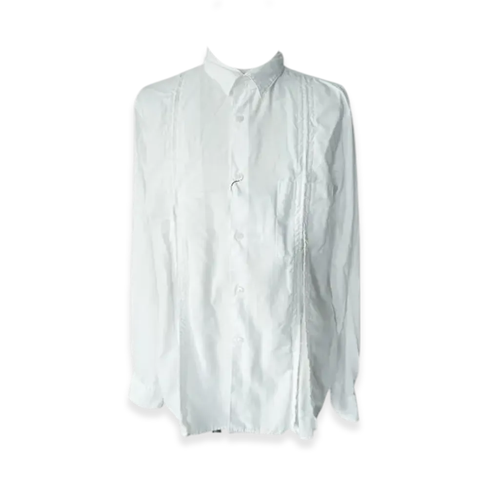 BLACK COMME des GARCONS Polyester Spun Broadcloth Garment Treated "White"