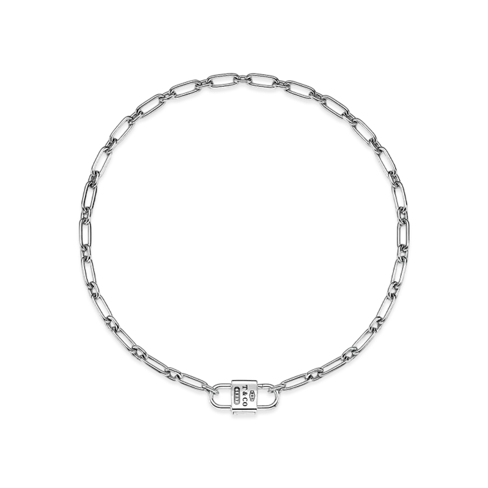 Tiffany & Co. Tiffany 1837 Medium Double Lock Necklace "Sterling Silver"
