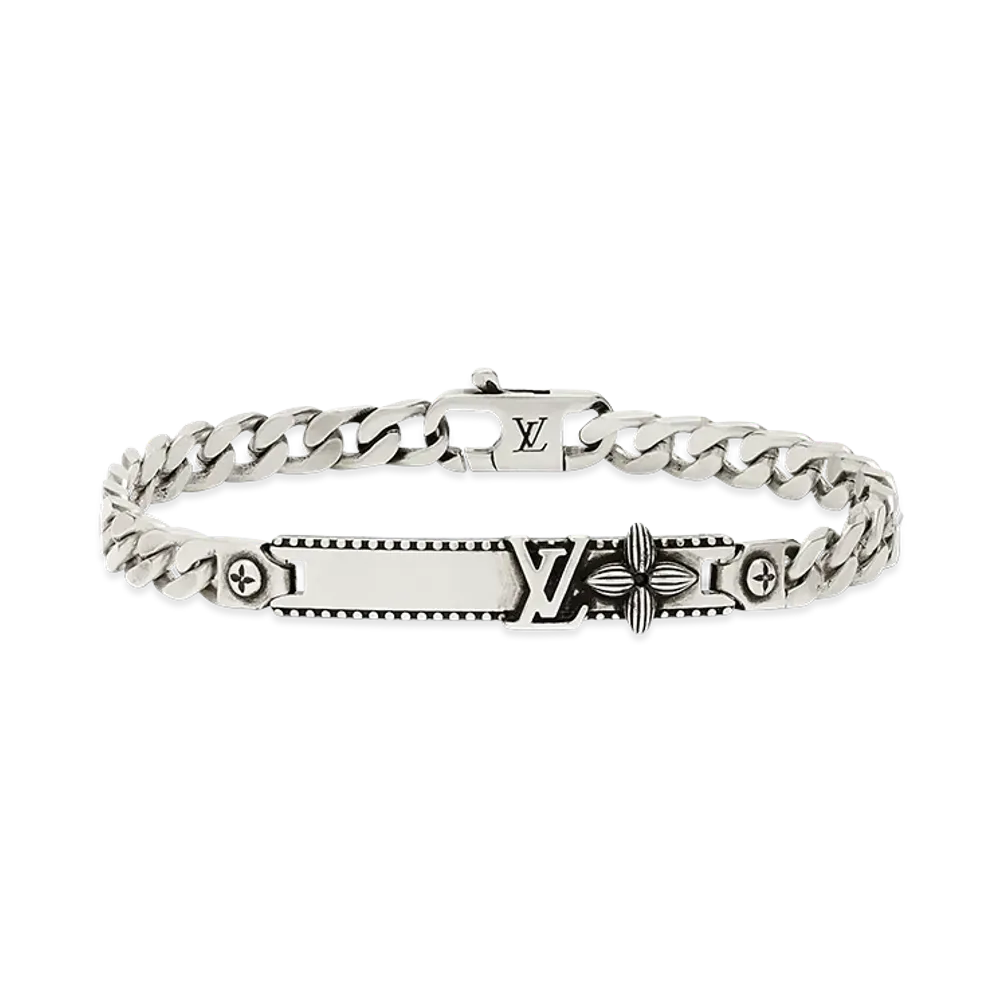 Louis Vuitton Bracelet LV Whisper Gourmette "Silver"