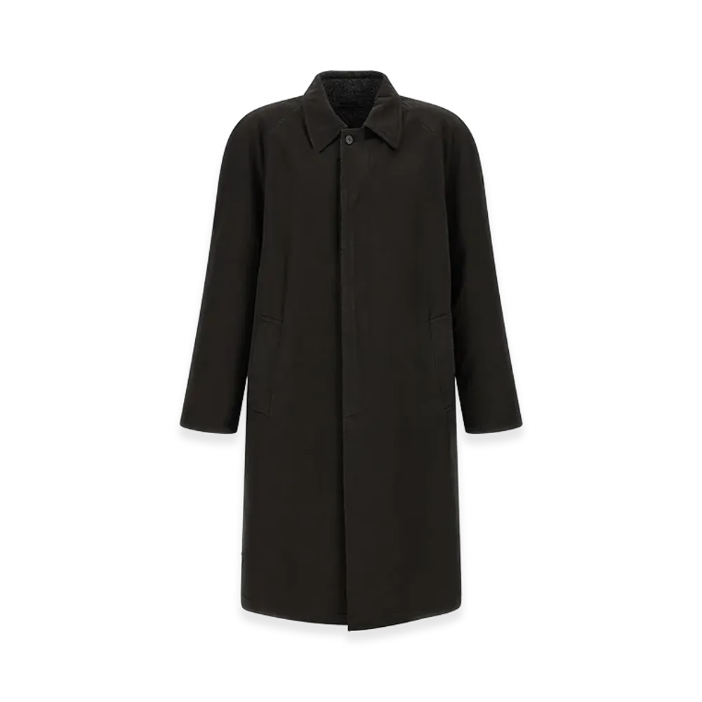 PRADA Double-Face Raglan Coat "Black"