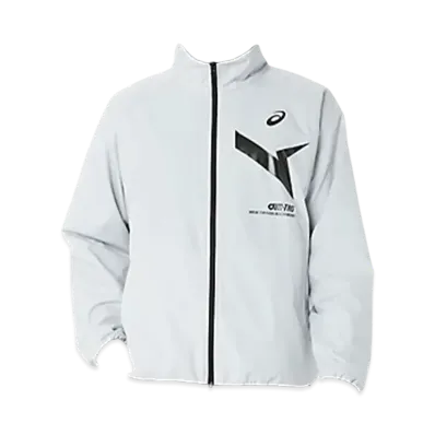 Asics Aim-Trg Reversible Windbreaker Fleece Jacket "Concrete/Performance Black"