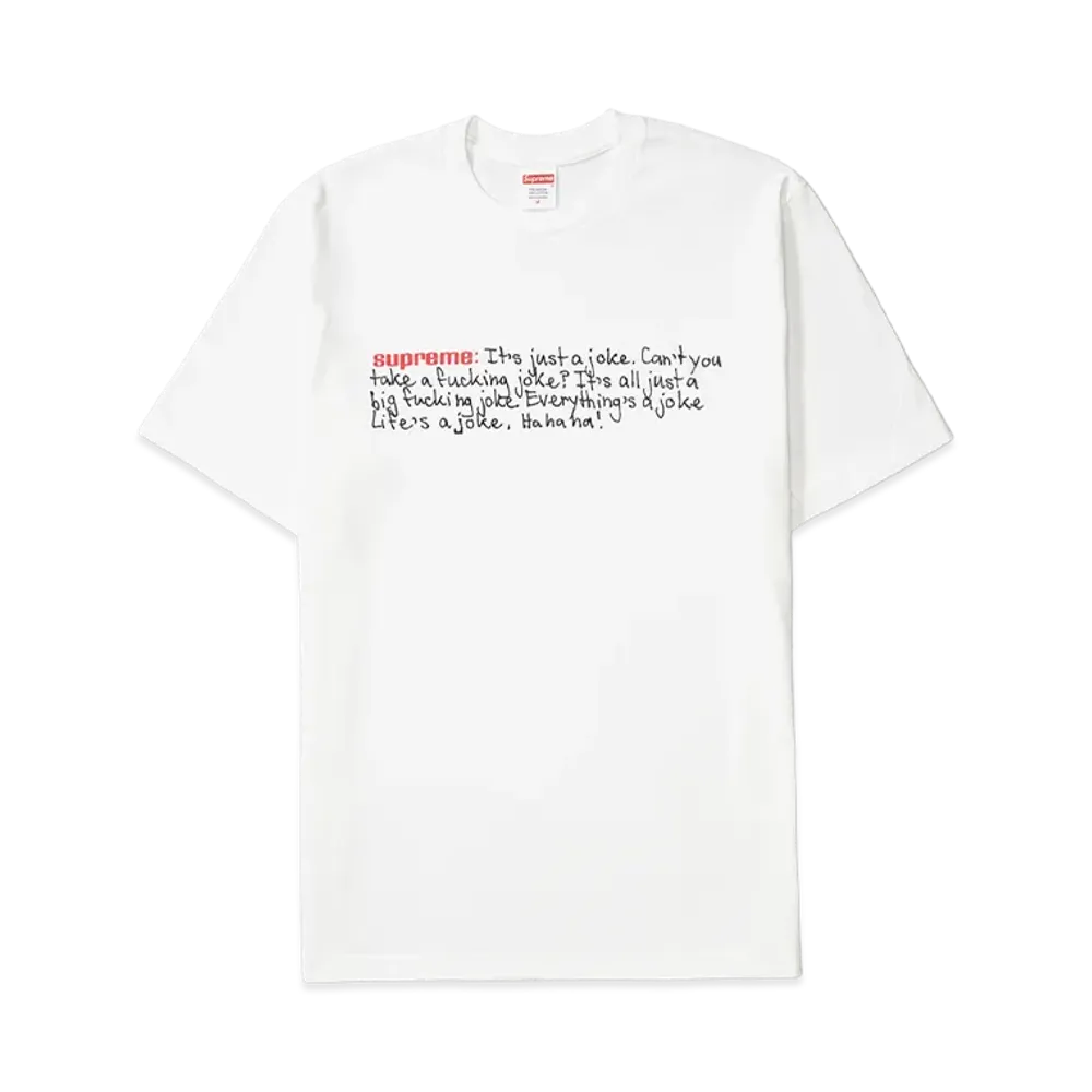 Supreme Joke Tee "White"