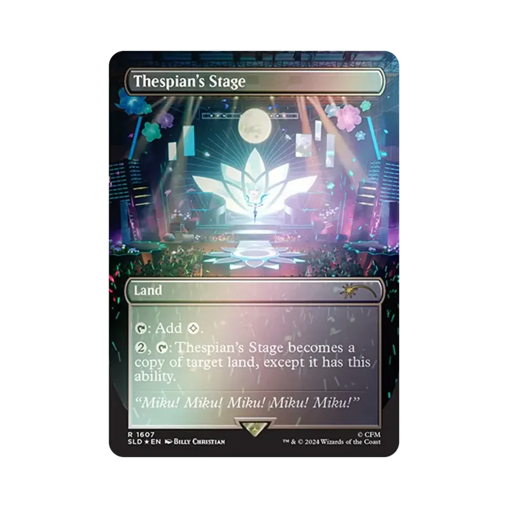 歌の申し子、ミク M :Foil [SLD 1599]【英語版】(シークレットレイヤー