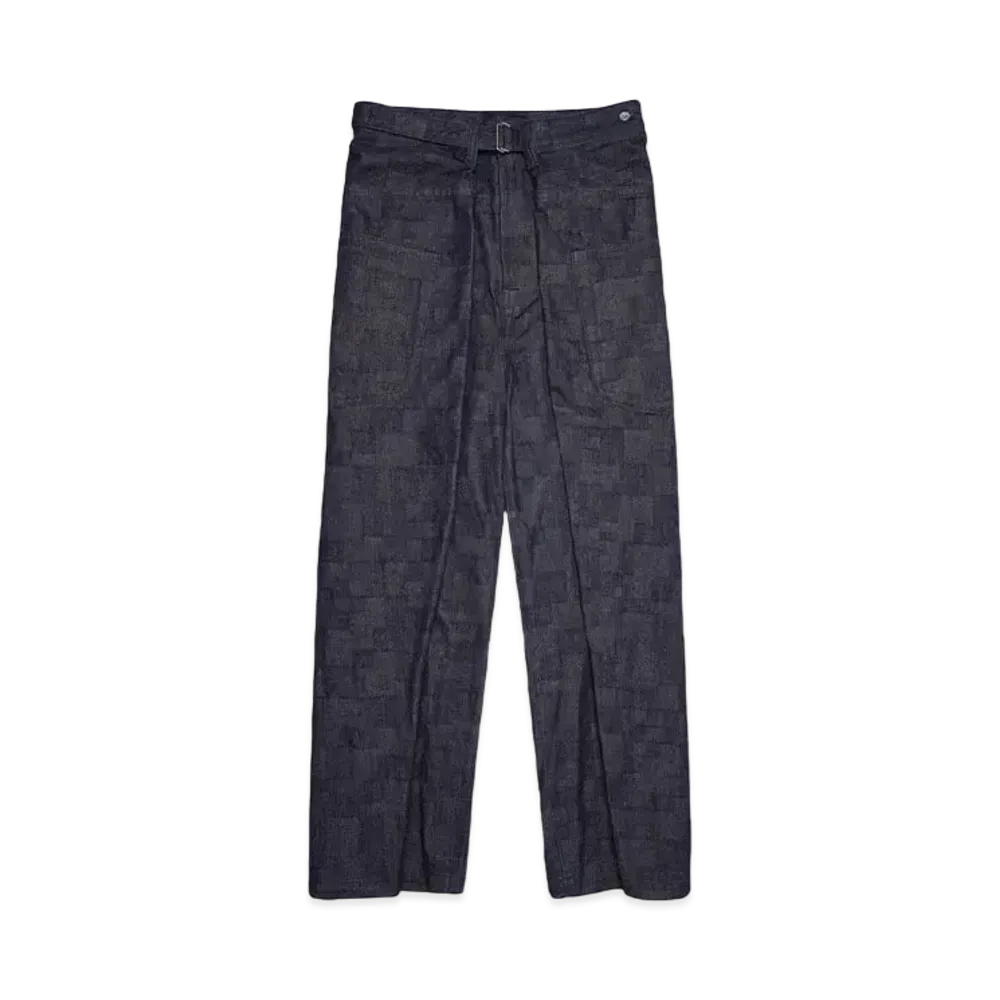 ANREALAGE WRAP AZ DENIM WIDE PANTS "INDIGO"