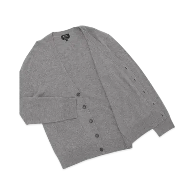 A.P.C. Cardigan Theo "Heathered Grey"