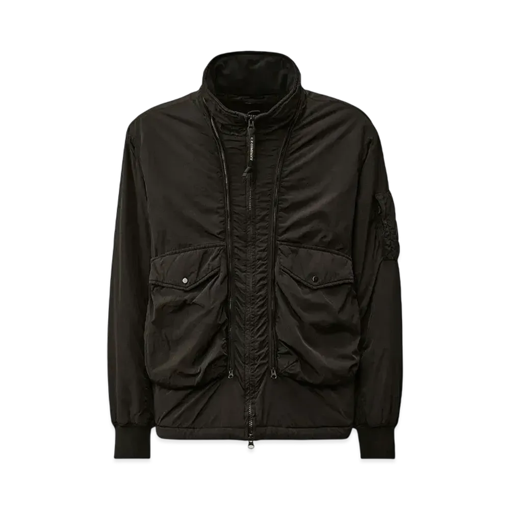 C.P Company Chrome-R Body Zippers Padded Jacket "Black"
