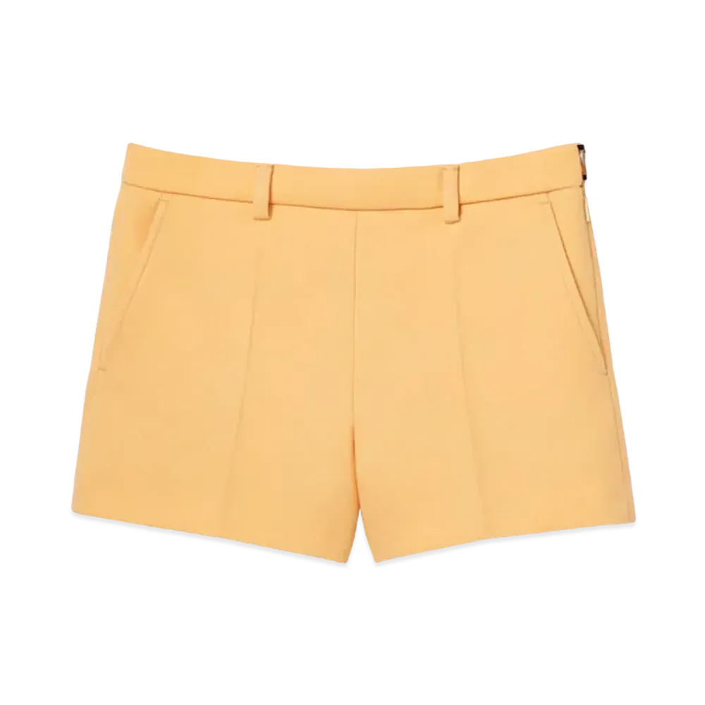 GUCCI Light Wool Crepe Shorts "Cream"