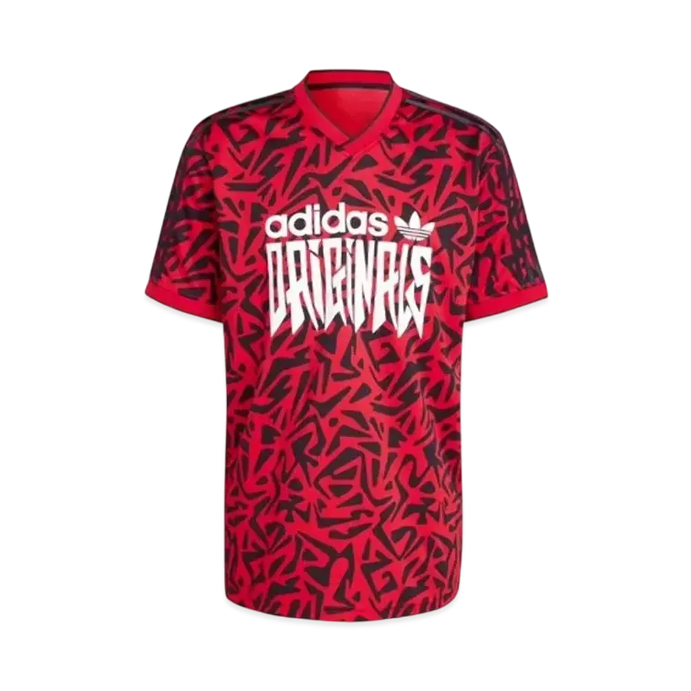 adidas Allover Print Jersey "Better Scarlet"