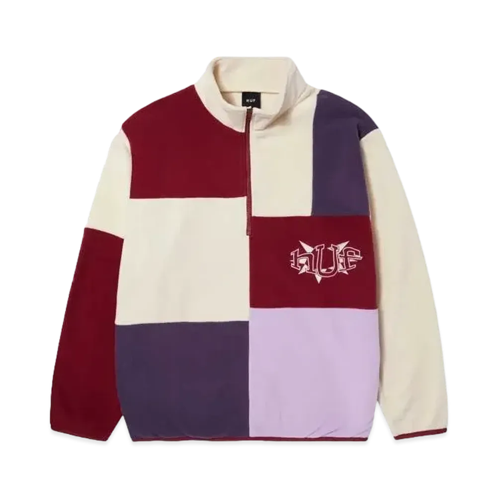 HUF Spring 24 Remix Quarter Zip Fleece "Lavender"