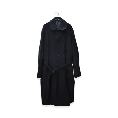 COMOLI Wool Military Coat "Navy"