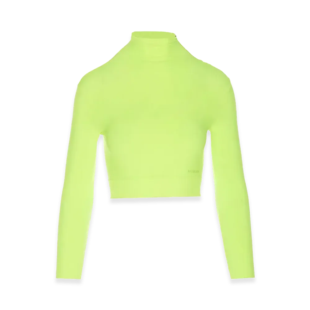 BALENCIAGA Women's Long Sleeve Top "Fluo Yellow"