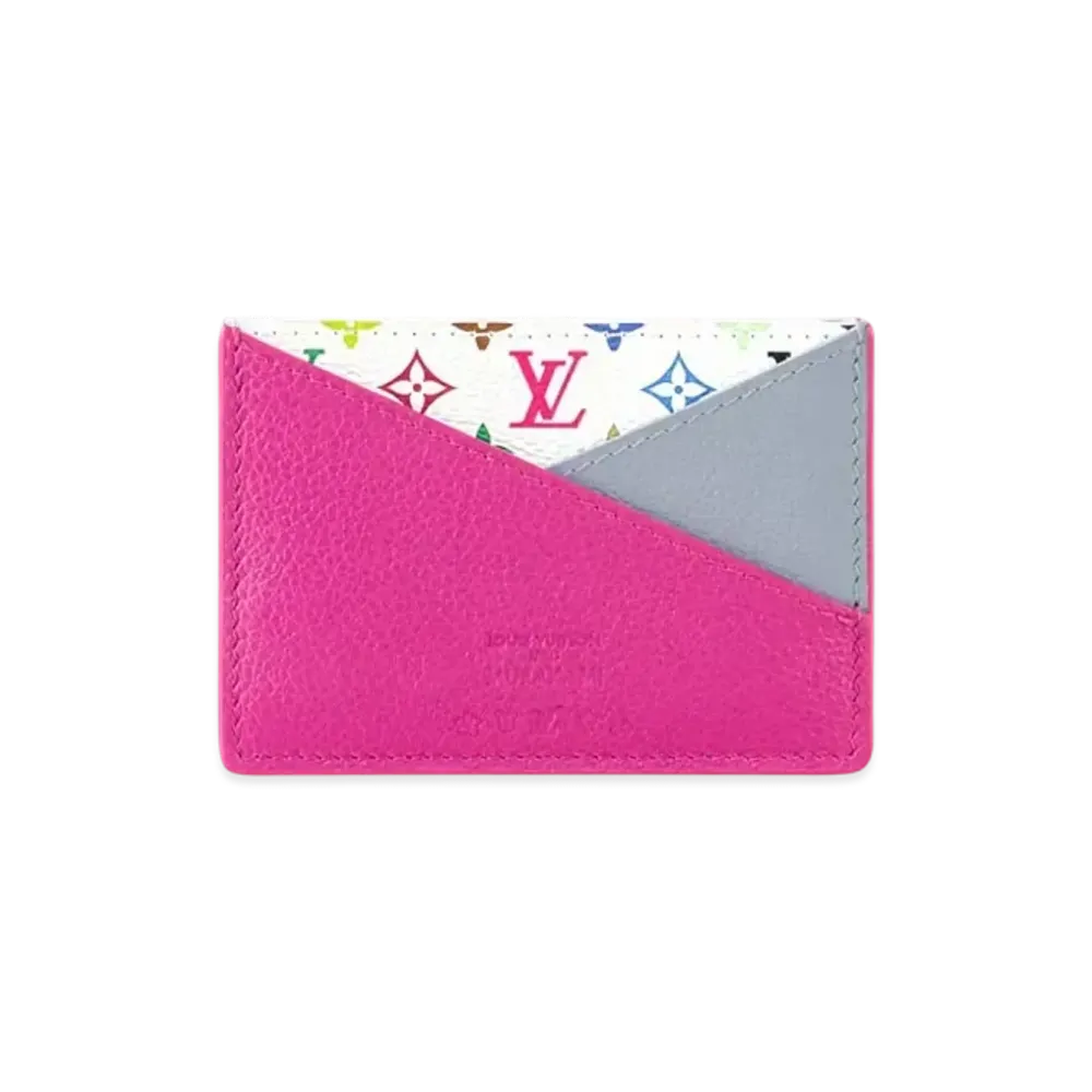 Louis Vuitton x Takashi Murakami Criss-Cross Card Holder "Kawaii Pink"