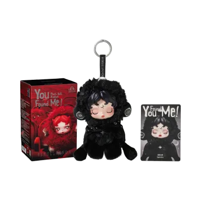 POP MART SKULLPANDA You Found Me! Series Plush Doll Pendant Darkness