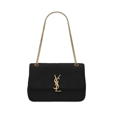 Saint Laurent Jamie Medium Carre Rive Gauche In Jersey "Black"