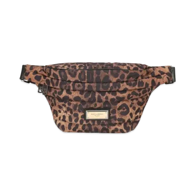 Dolce&Gabbana Sicily Waist Pouch Quilted Nylon Leopard Print "Leopard"