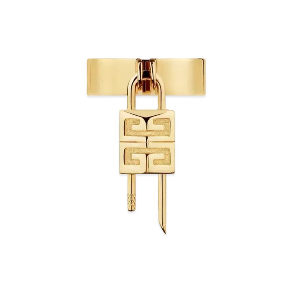 GIVENCHY Mini Lock Ring In Metal "Golden Yellow"