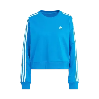 adidas Three Stripes Crew Neck Sweatshirt "Blue"