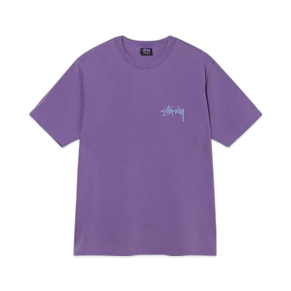 Stussy Big League Pigment Dyed Tee "Purple"