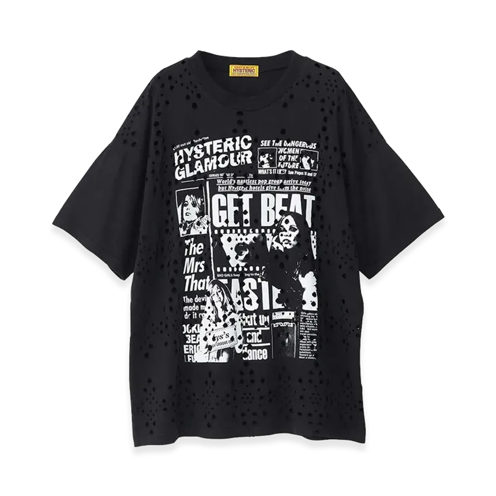 HYSTERIC GLAMOUR Women's Hysteric Glamour Daily Hysteric Oversized T-Shirt "Black"