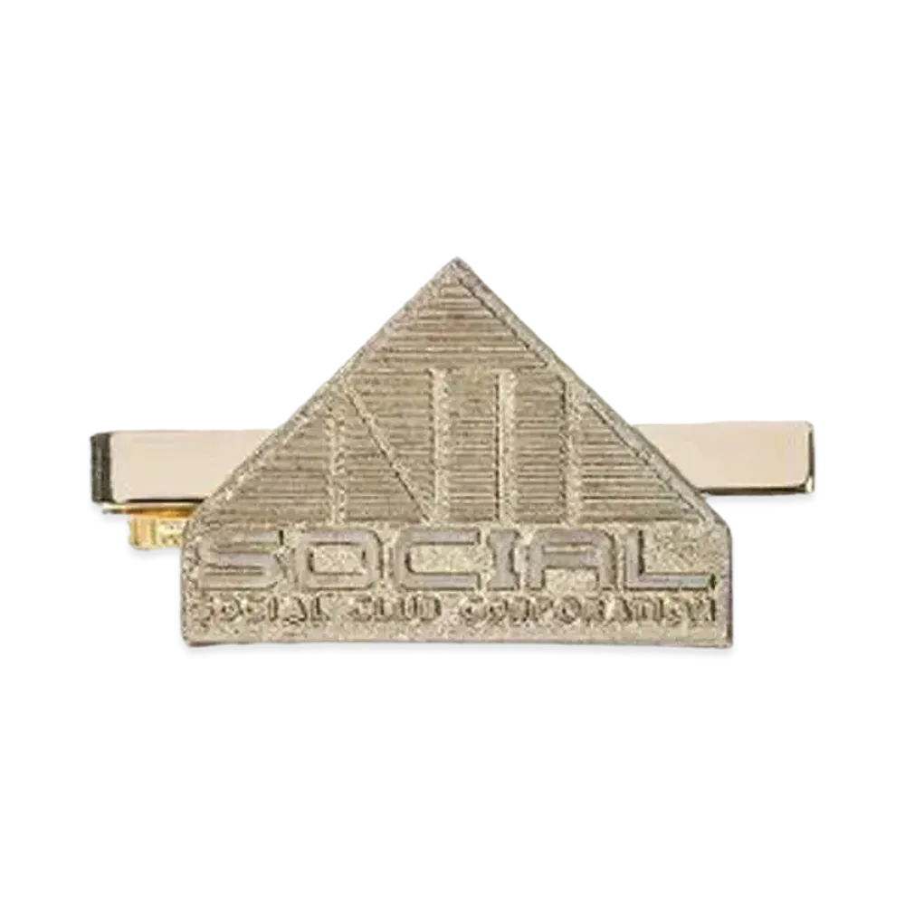 ANTI SOCIAL SOCIAL CLUB SUMMER 24 MAJOR DROP Corporation Tie Clip "Gold"