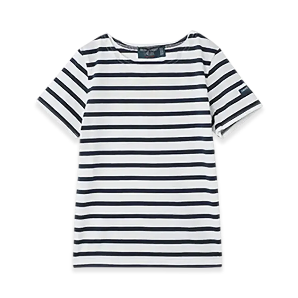 SAINT JAMES Crewneck T-shirt Levant (Kids) "Neige Marine"