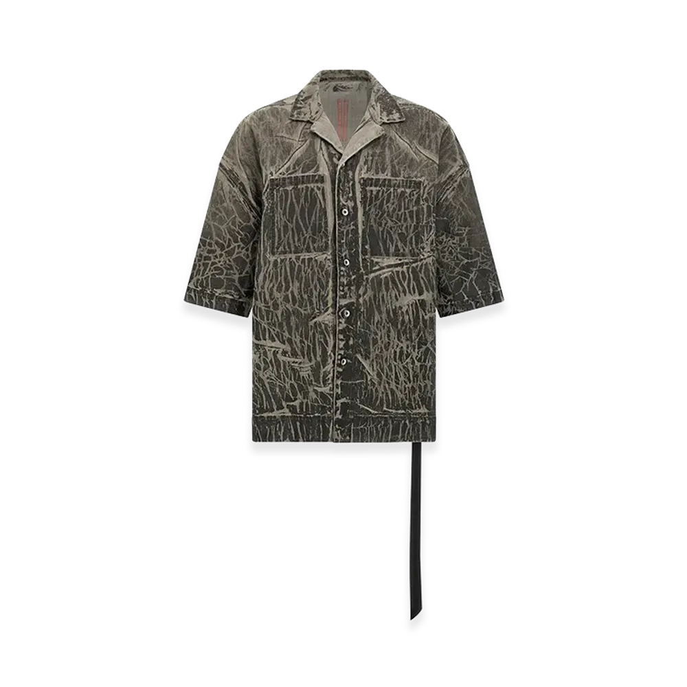 Rick Owens DRKSHDW Magnum Tommy Short Sleeve Shirt "Gray"