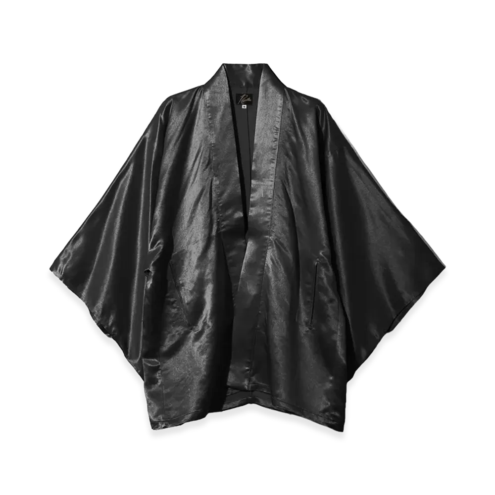 NEEDLES Haori Jacket - Acetate Sateen "Black"