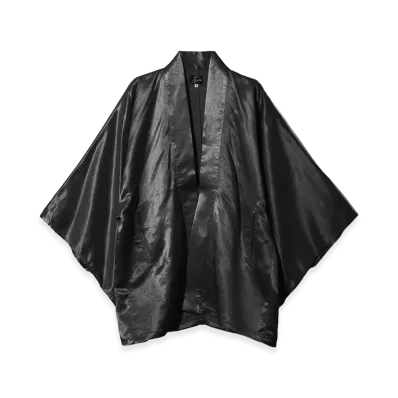 NEEDLES Haori Jacket - Acetate Sateen "Black"