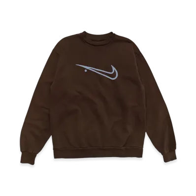 Travis Scott Cactus Jack x Nike Reverse Swoosh Crewneck "Brown"