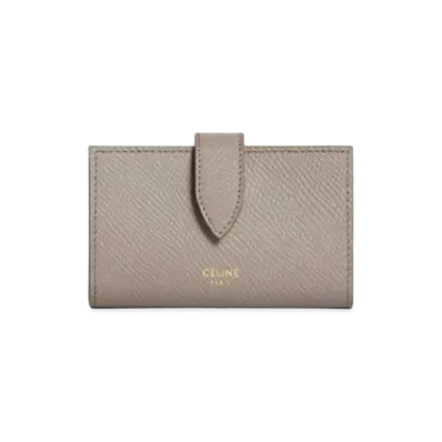 CELINE Key Case In Grained Calfskin "Pebble"