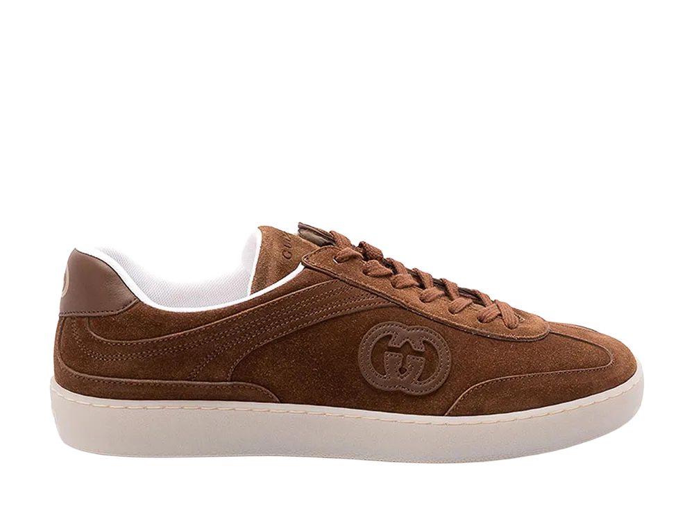 GUCCI Brown Suede G75 Sneakers "Brown"