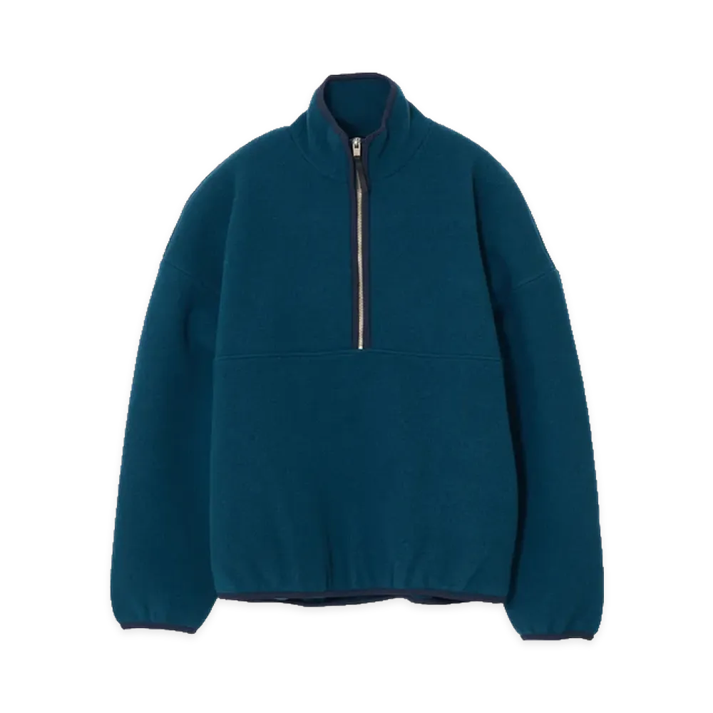 YOKE Boiled Wool Knit Pullover "Peacock"