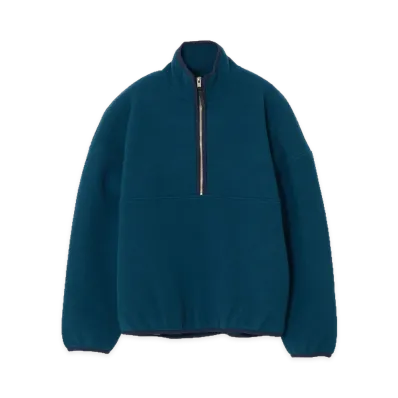 YOKE Boiled Wool Knit Pullover "Peacock"