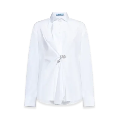 PRADA Women's Poplin Shirt "White"