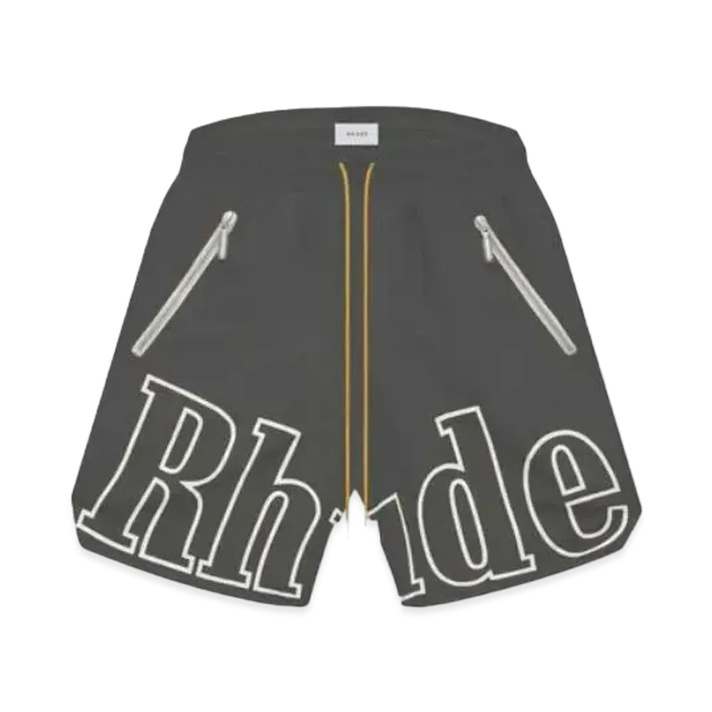 RHUDE RH Logo Shorts "Dark Grey"
