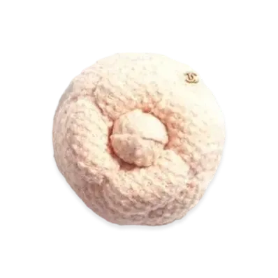 CHANEL Camellia Wool Tweed "Pink"