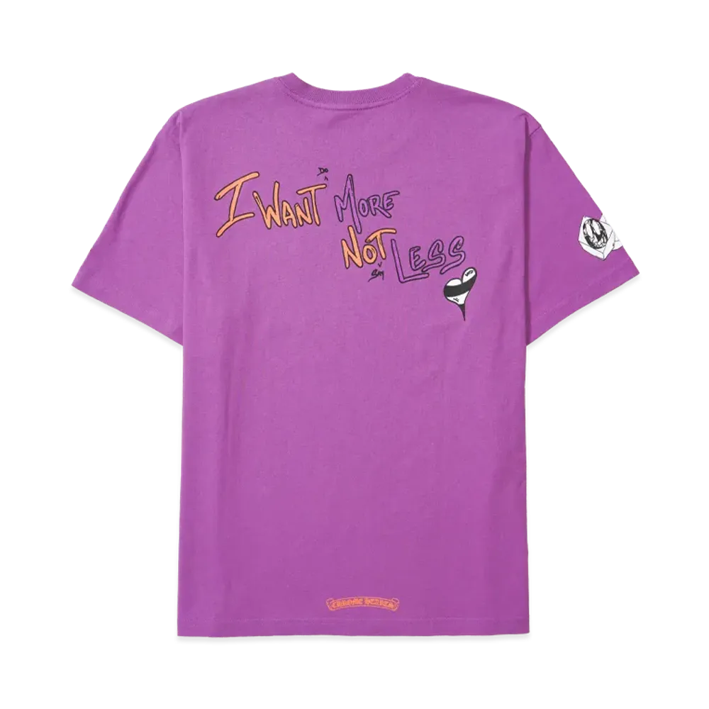 Chrome Hearts Matty Boy PPO I Want More Not Less S/S T-Shirt "Purple"