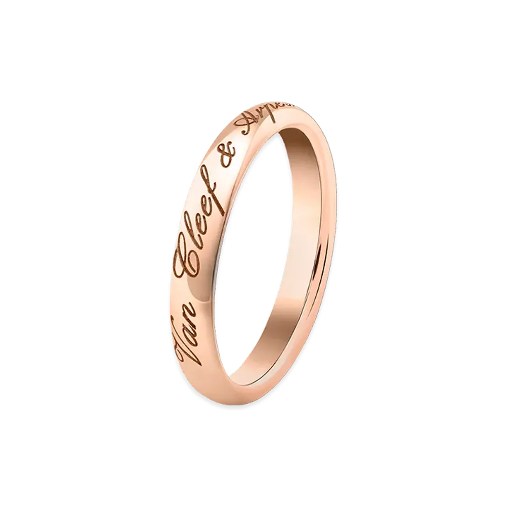 Van Cleef & Arpels Tendrement Signature wedding band "18K Rose gold"