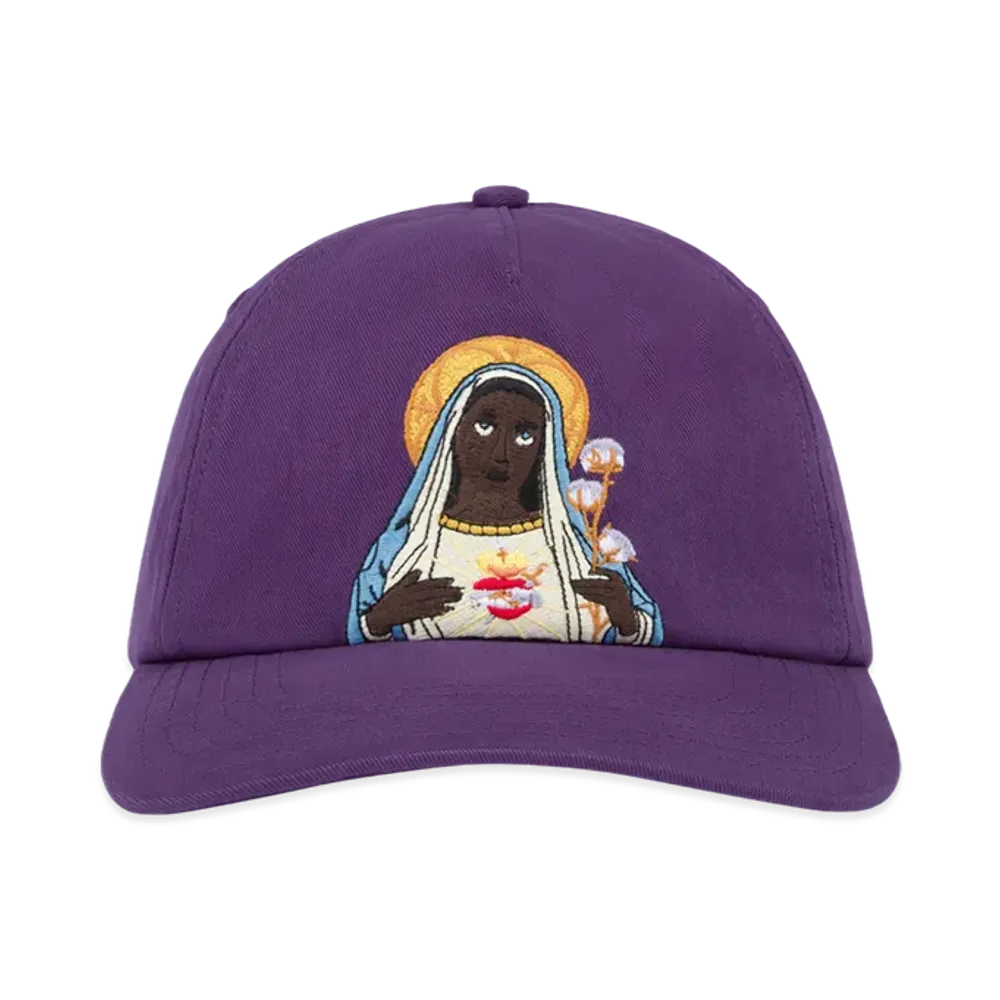DENIM TEARS Black Mary Cap "Purple"