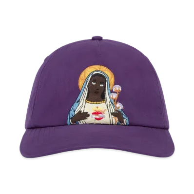 DENIM TEARS Black Mary Cap "Purple"