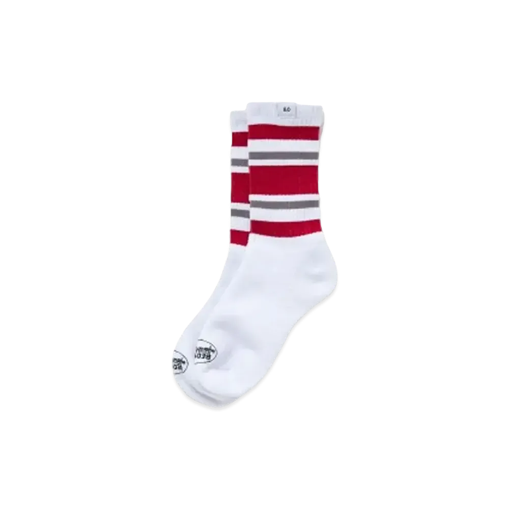 Bedwin & the heartbreakers 2 PcsPACK LINE SOCKS "LARRY" "BURGUNDY"