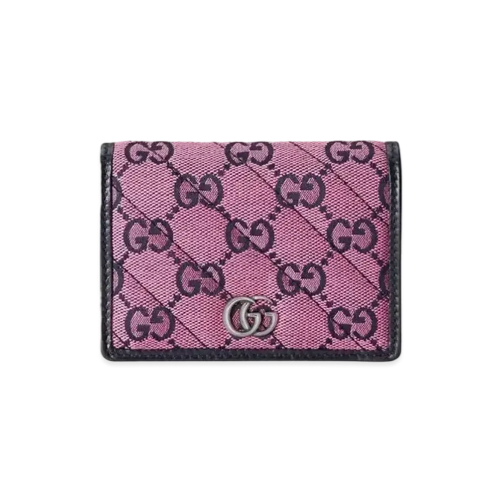 GUCCI GG Marmont Multicolor Wallet "Pink/Blue"