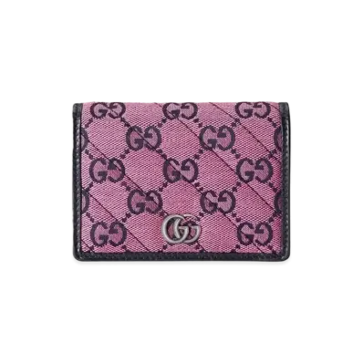 GUCCI GG Marmont Multicolor Wallet "Pink/Blue"