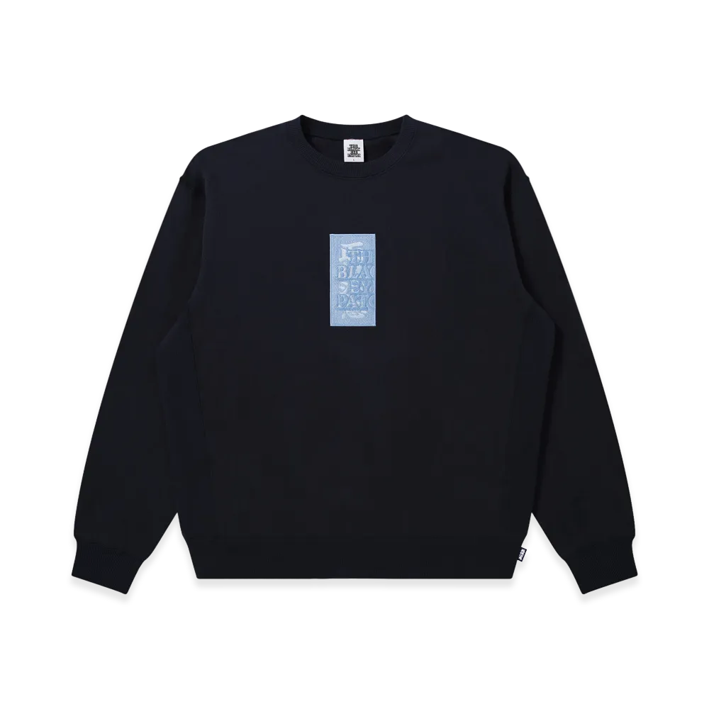 BlackEyePatch HWC Label Crew Sweat "Navy"