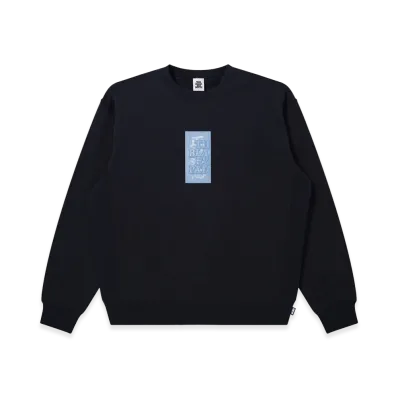 BlackEyePatch HWC Label Crew Sweat "Navy"
